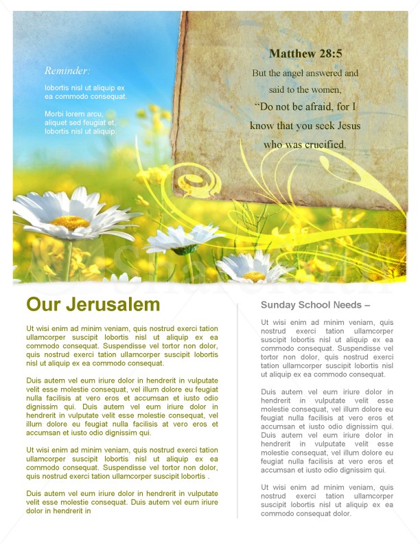 Spring Flowers Church Newsletter | page 3