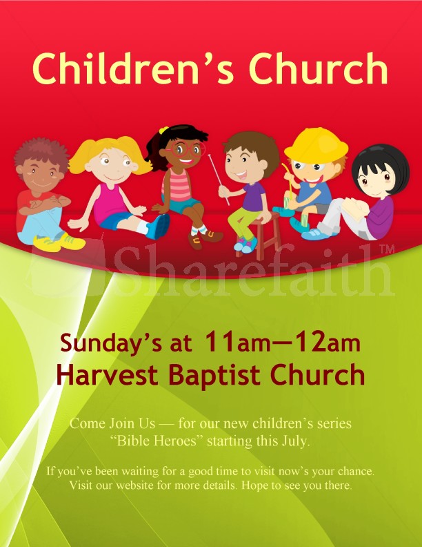 Children's Church Flyer | page 1