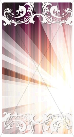 Colorful Elegant Rays Banner Widget Thumbnail Showcase
