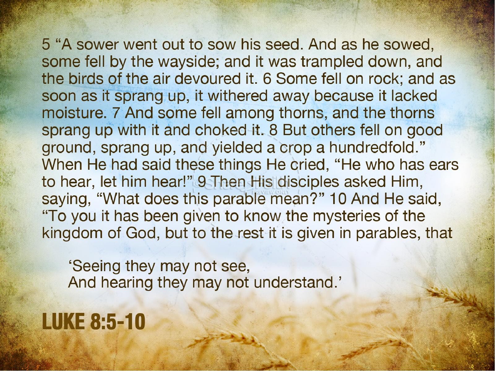 Parable of the Sower Sermon PowerPoint | slide 5