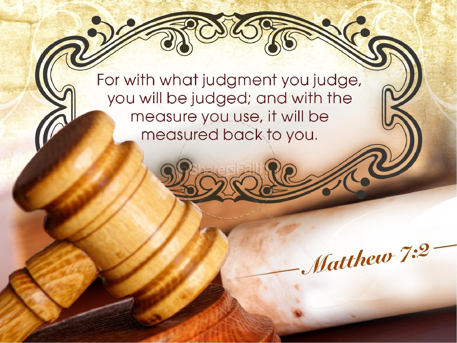 Judge PowerPoint Sermon
