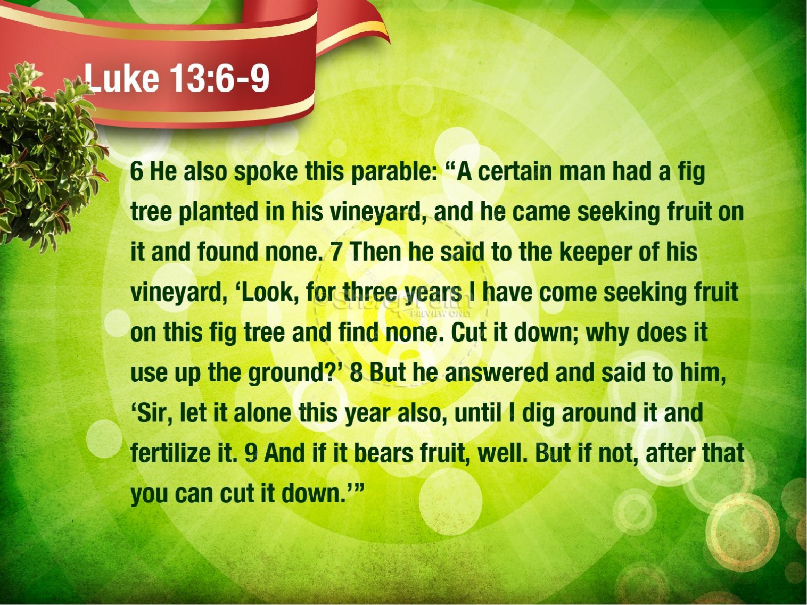 Barren Fig Tree PowerPoint