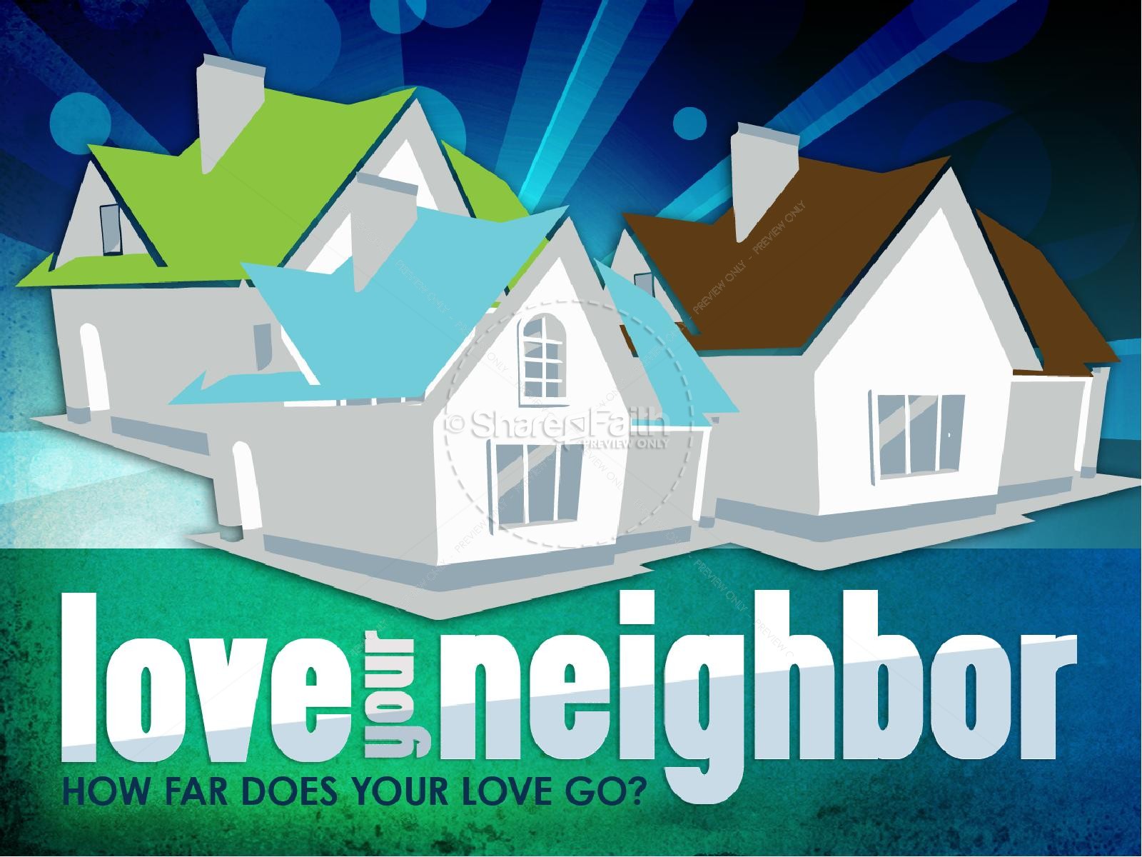 Love Your Neighbor Church PowerPoint Thumbnail 1