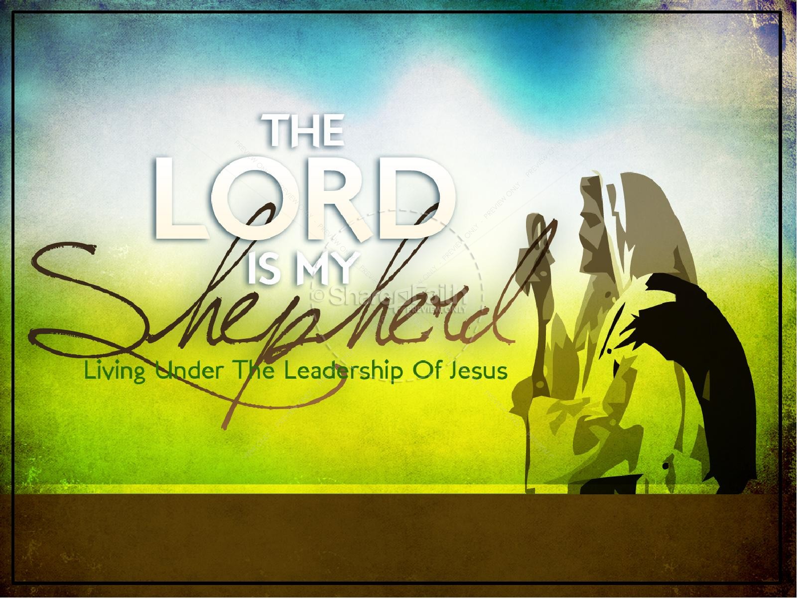 The Lord Is My Shepherd Church PowerPoint Thumbnail 1