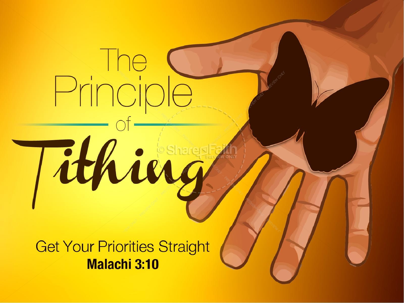 The Principle of Tithing PowerPoint Thumbnail 1