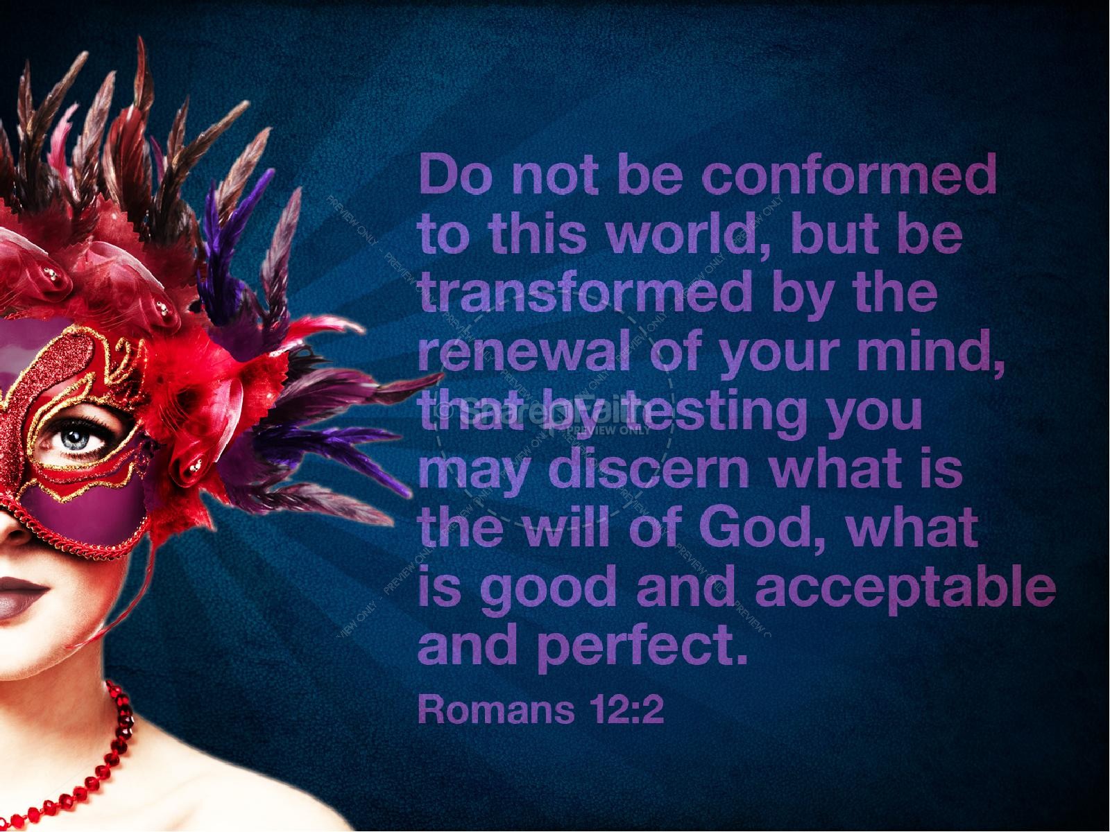 Take off the Mask PowerPoint Sermon