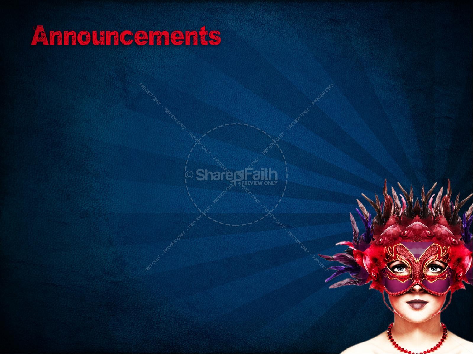 Take off the Mask PowerPoint Sermon