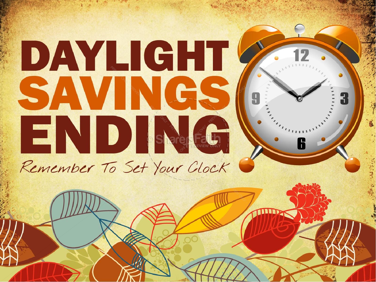 Daylight Savings Ending PowerPoint