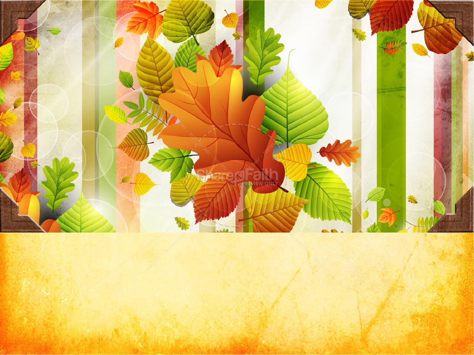 Great Is Thy Faithfulness Fall PowerPoint Template