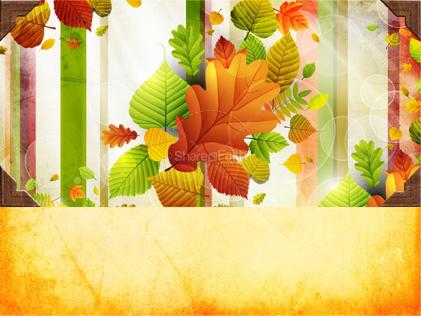 Great Is Thy Faithfulness Fall PowerPoint Template