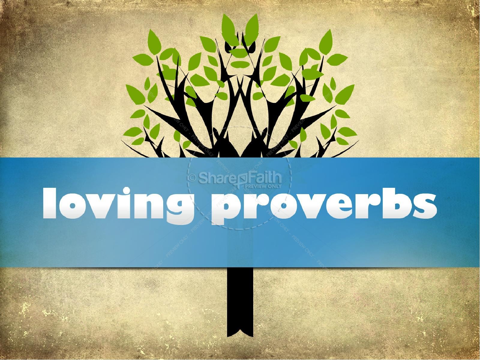 Loving Proverbs PowerPoint Sermon Thumbnail 2