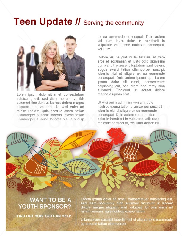 Harvest Church Newsletter Template for Fall | page 3