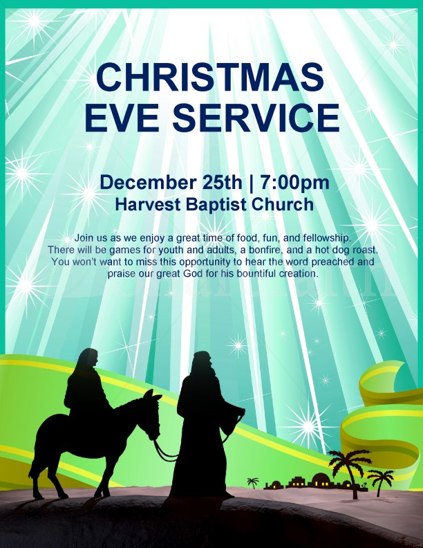 Nativity Flyer Christmas Eve Service | page 1