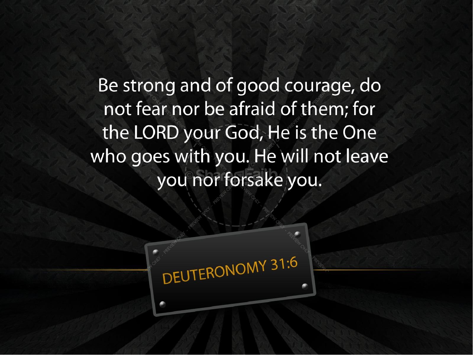 Be Strong and Courageous PowerPoint