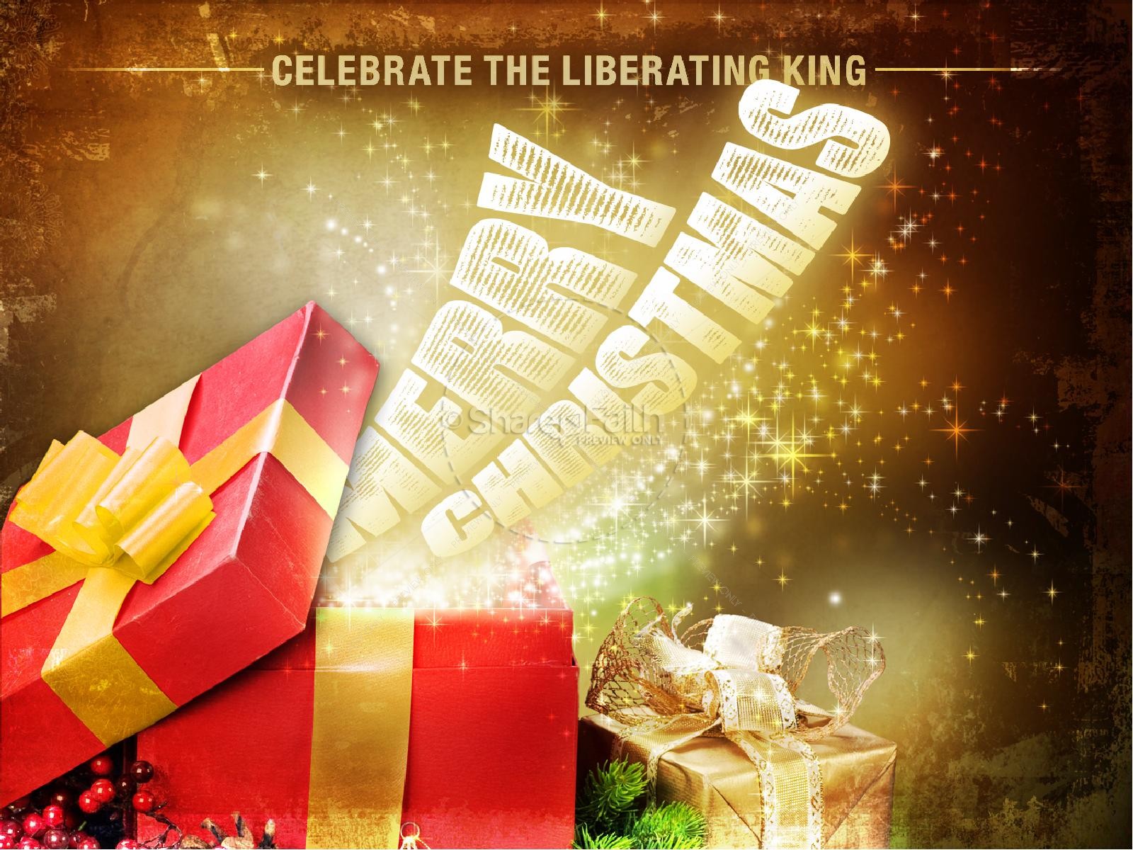 Celebrate the King PowerPoint Template