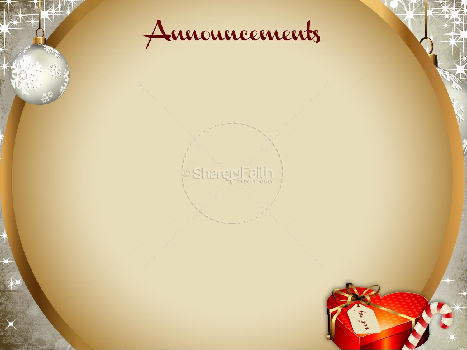 Christmas Blessing PowerPoint Template