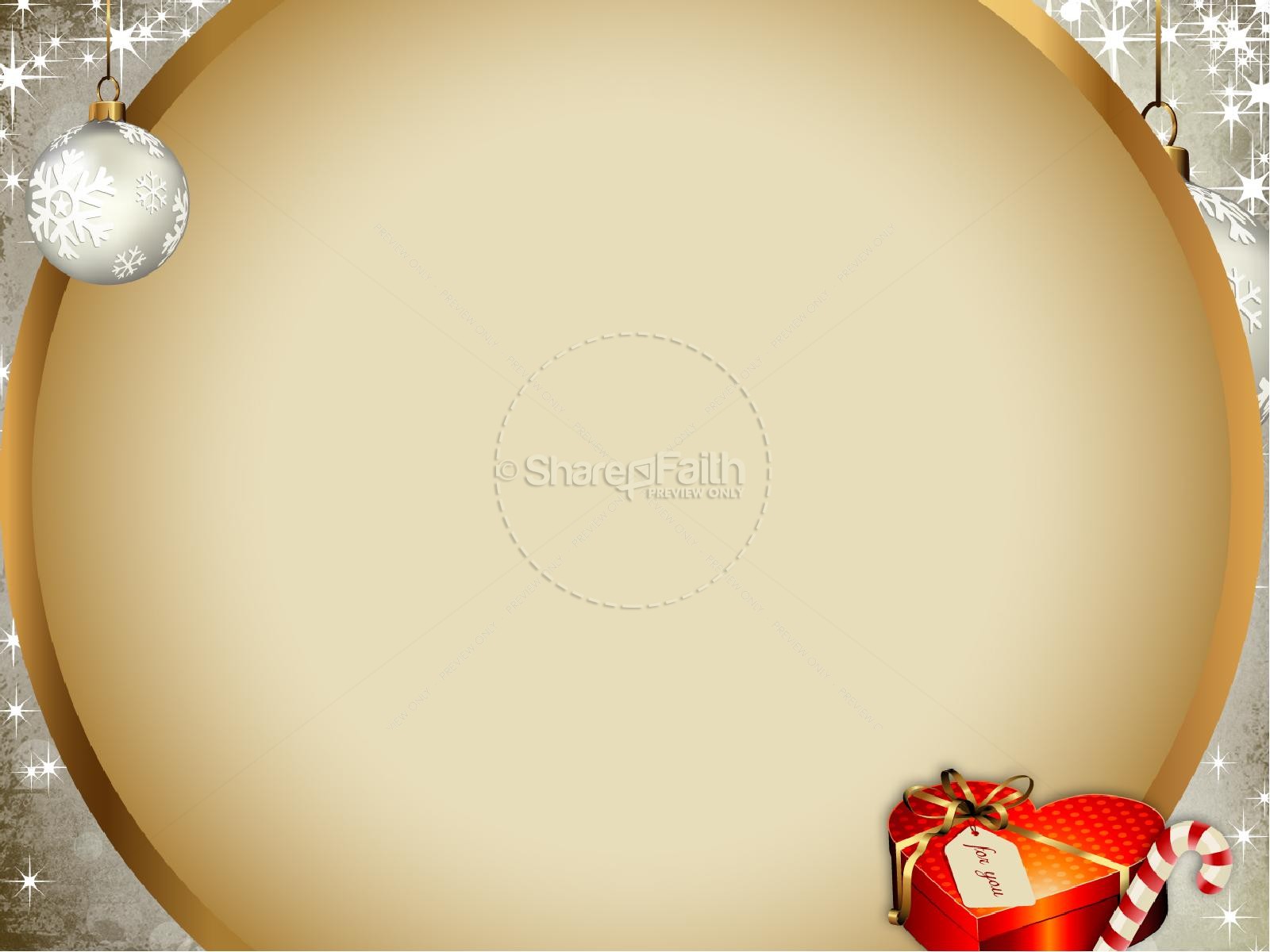 Christmas Blessing PowerPoint Template
