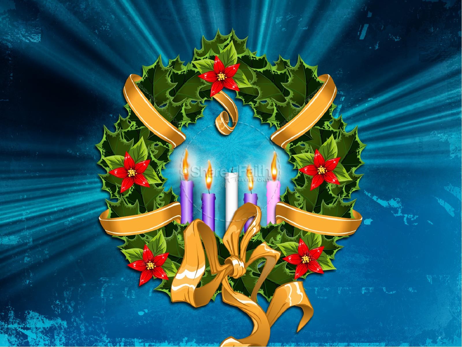Advent Candles PowerPoint Template