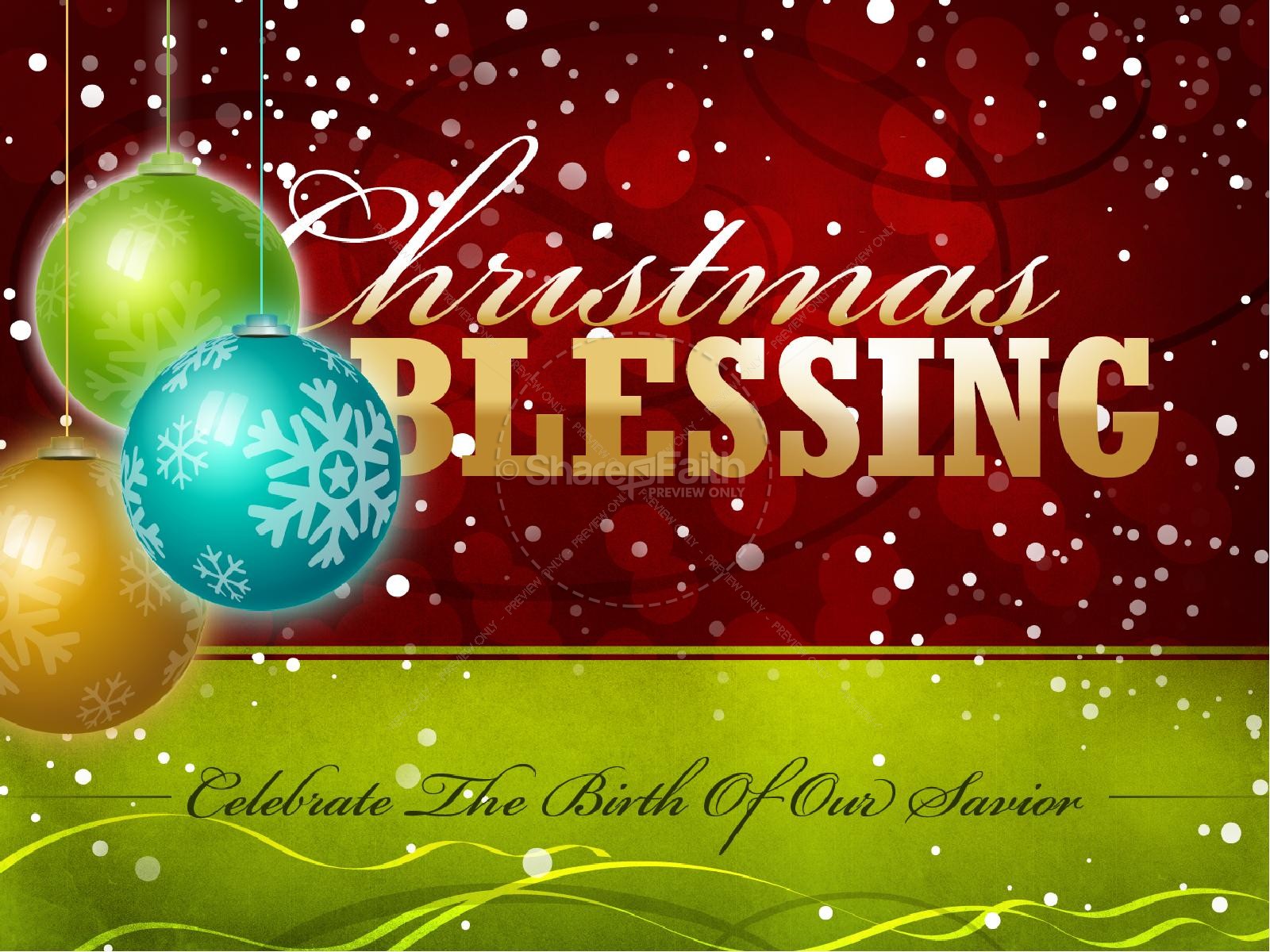 Christmas Blessing PowerPoint