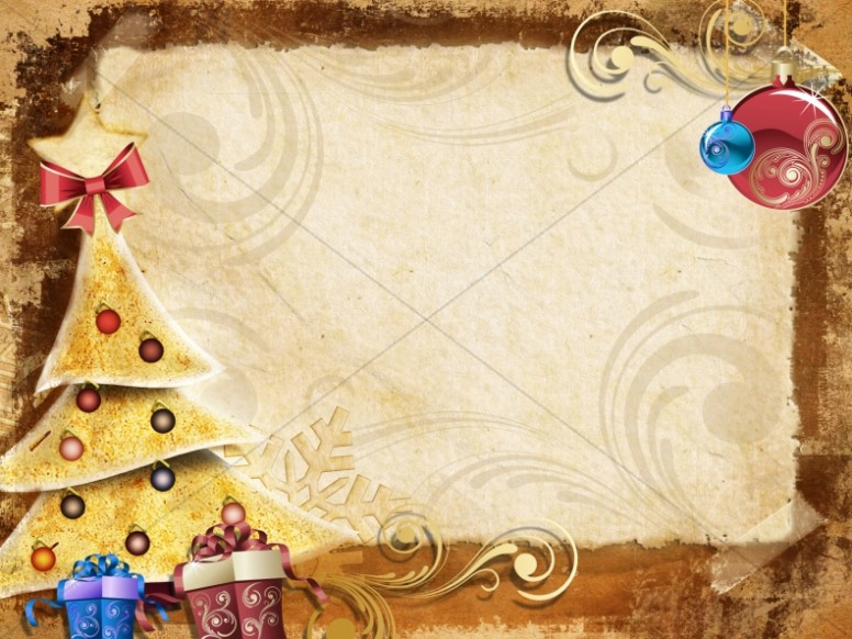 Christmas Tree and Ornaments Worship Slide Thumbnail Showcase