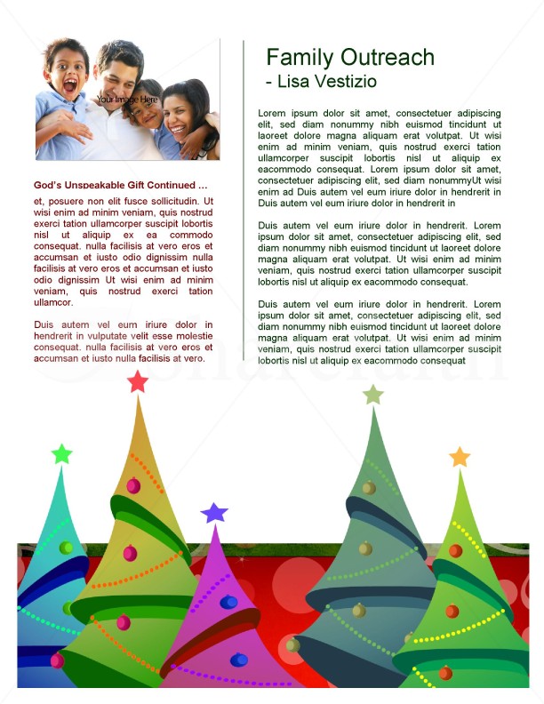Christmas Tree Newsletter Templates | page 2