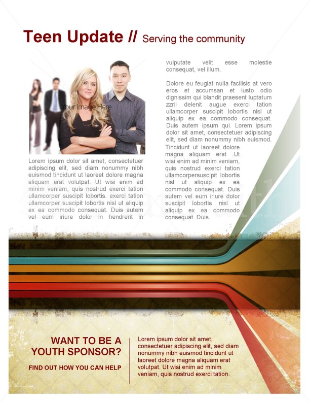 Color Lines Newsletter Template | page 3