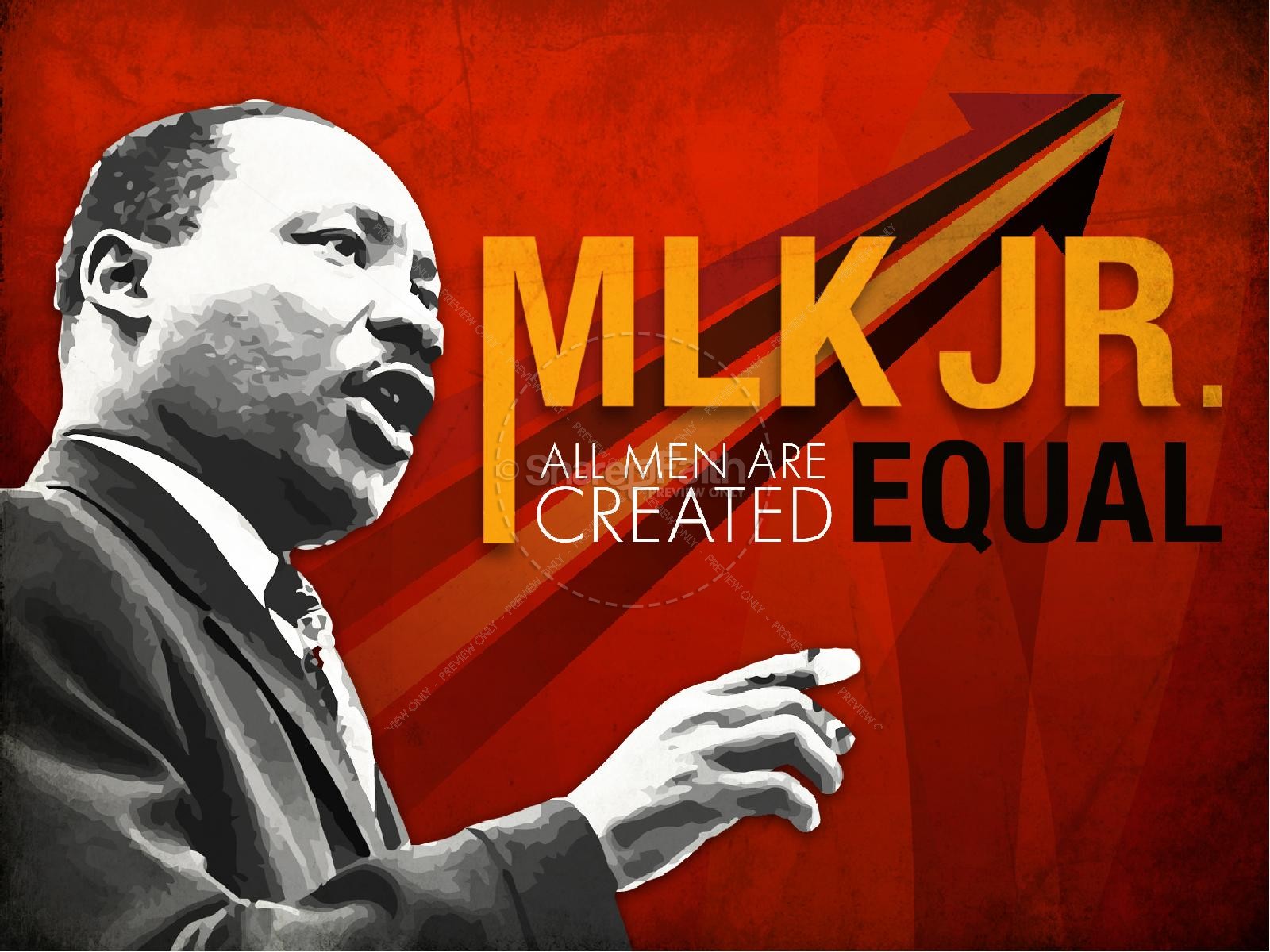 Martin Luther King Jr. PowerPoint Thumbnail 1