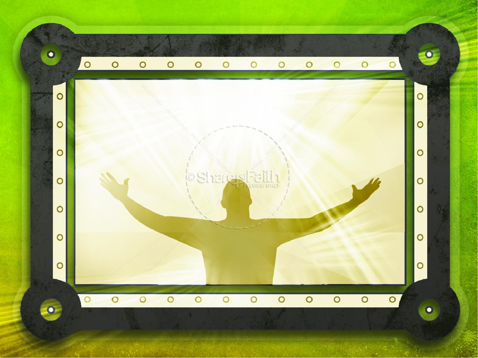 Prayer Shield PowerPoint Template Thumbnail 6