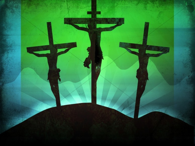 Three Crosses Worship Background Template Thumbnail Showcase