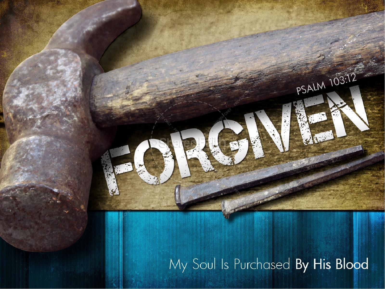 Forgiven Easter PowerPoint Church Template Thumbnail 1
