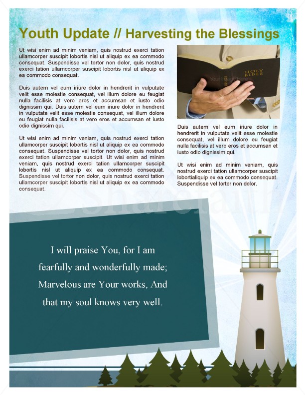Lighthouse Newsletter Template | page 4