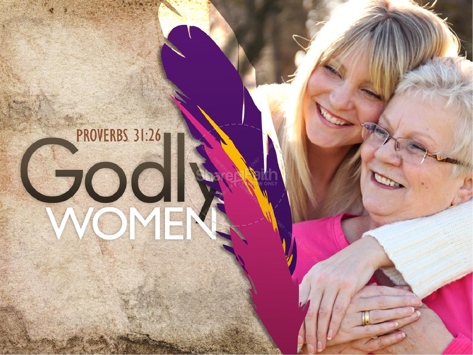 Godly Women PowerPoint Template