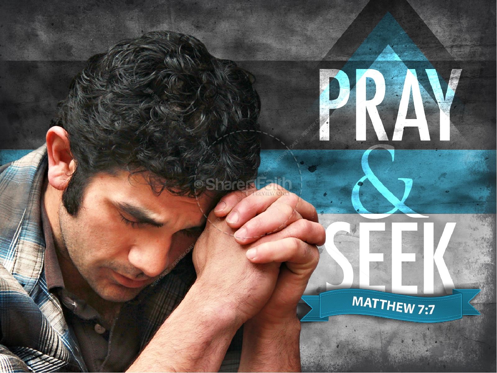 Pray & Seek PowerPoint Template Thumbnail 1