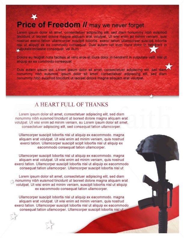 Memorial Day Newsletter Design | page 3