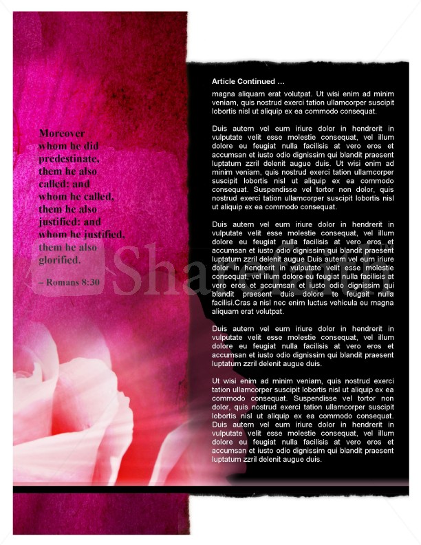 Mother's Day Church Newsletter Template | page 2