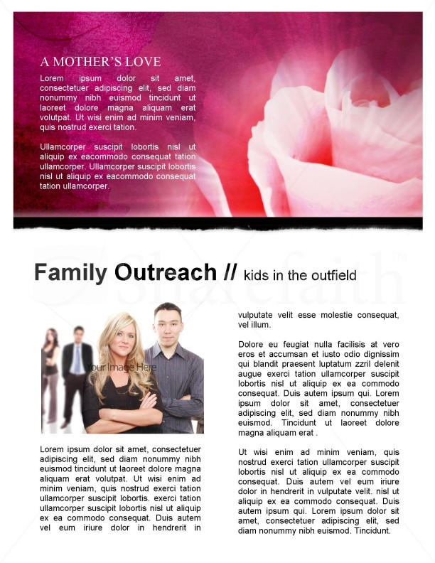 Mother's Day Church Newsletter Template | page 3