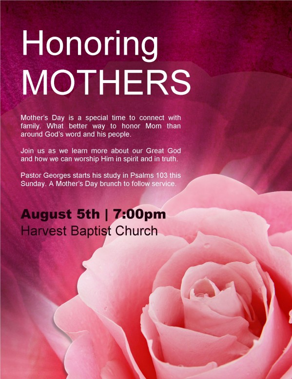 flyer for mom and me program