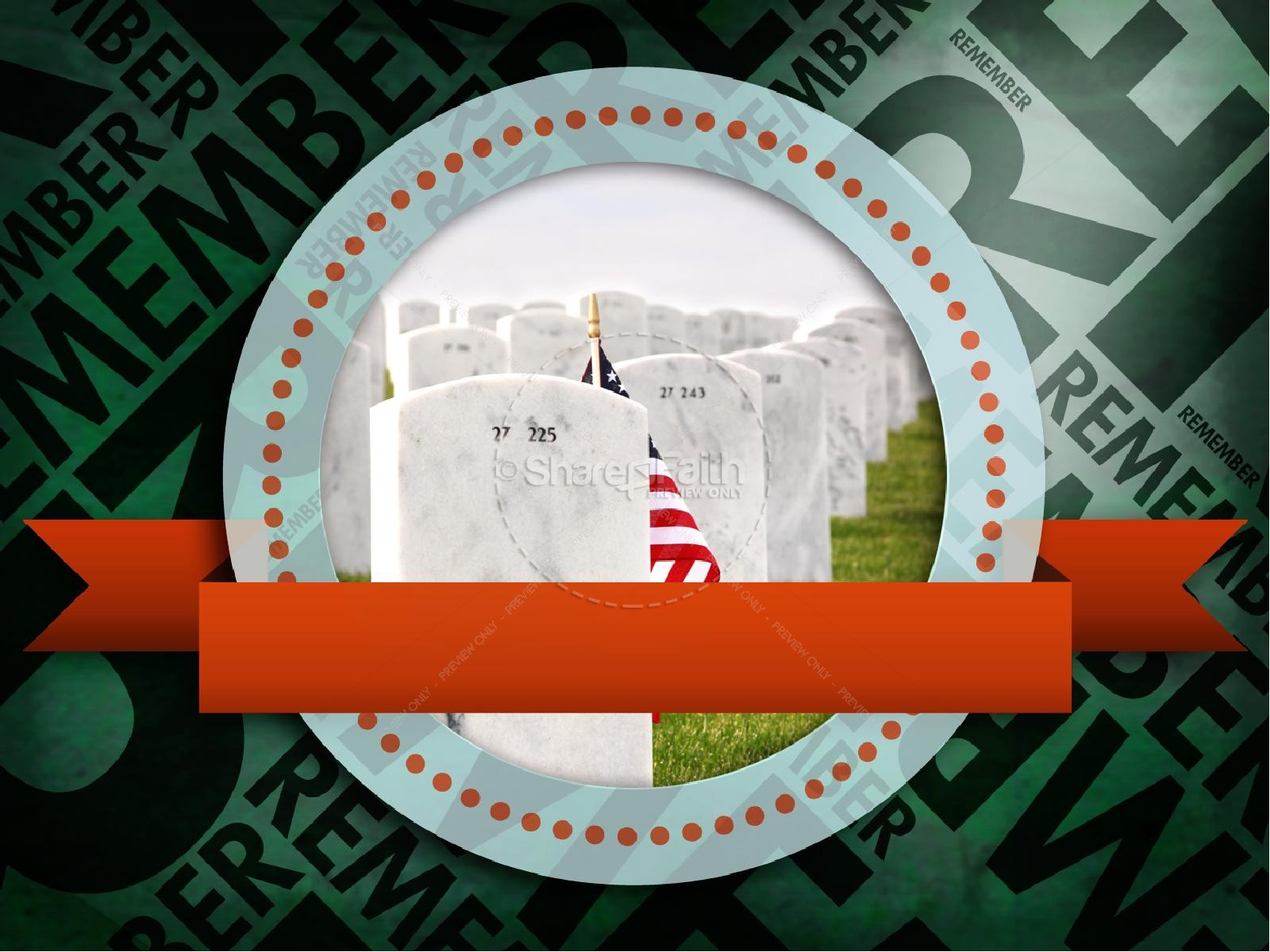Memorial Day Remember PowerPoint Thumbnail 5