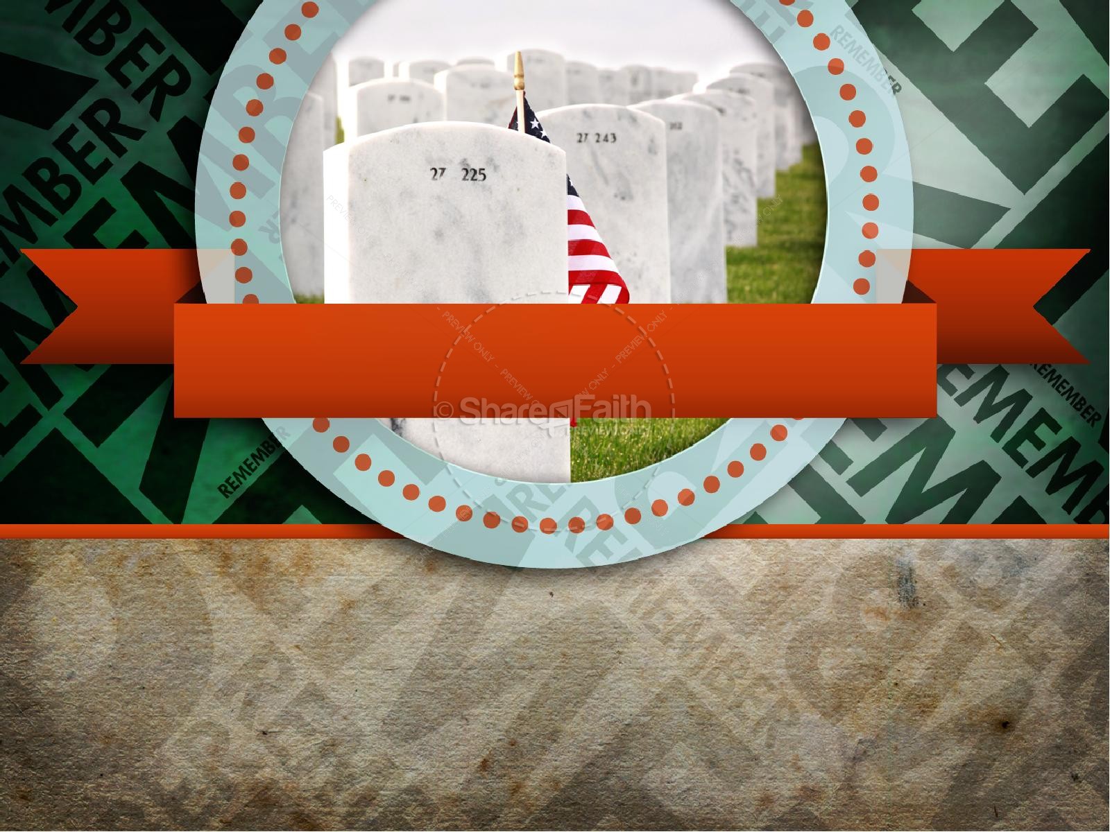 Memorial Day Remember PowerPoint Thumbnail 6