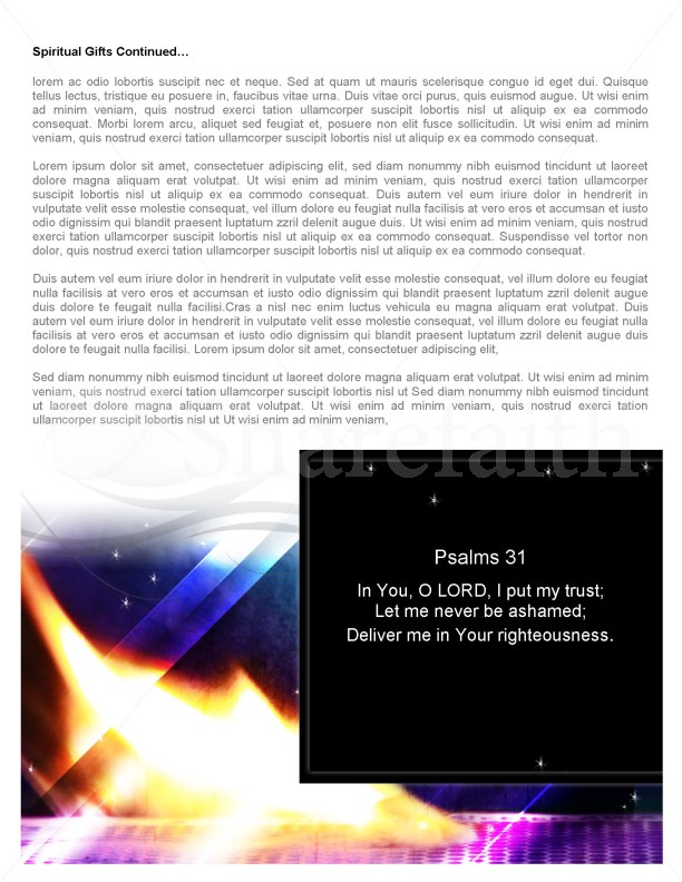 Revival Church Newsletter Template  | page 2