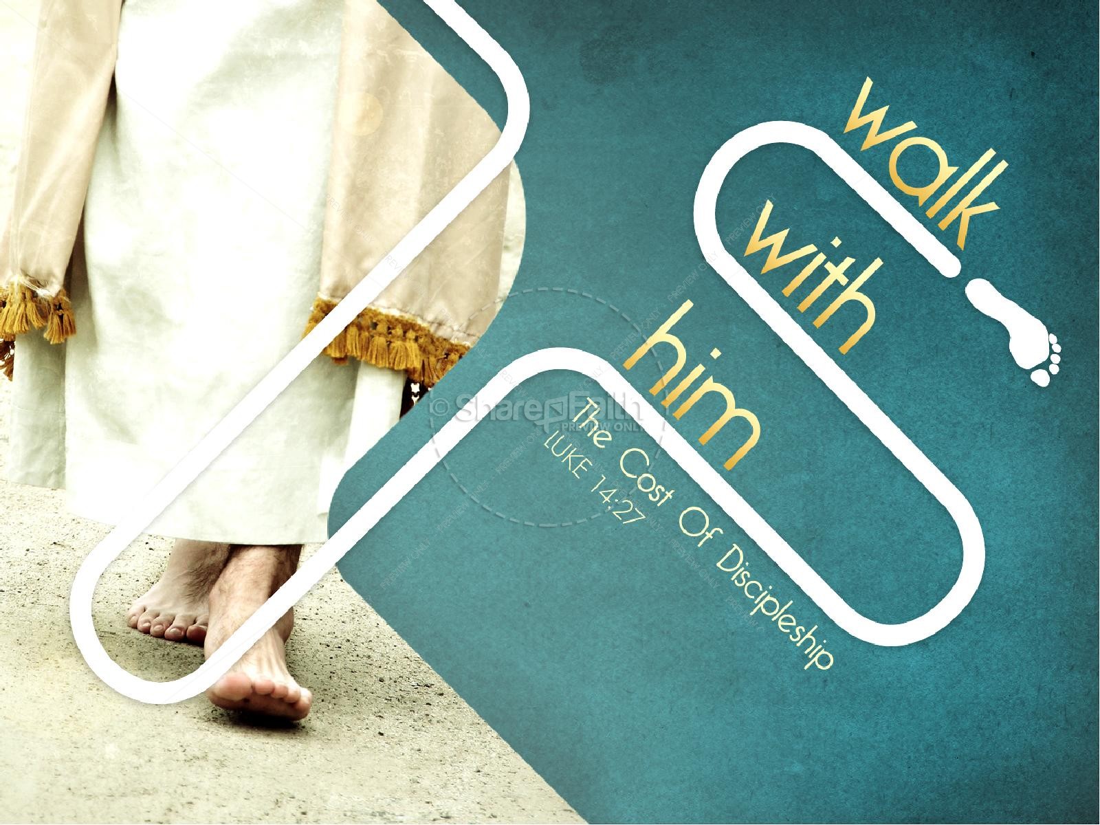 Walk With Him PowerPoint  Thumbnail 1