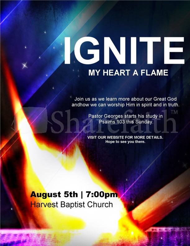 Ignite Church Flyer Thumbnail Showcase