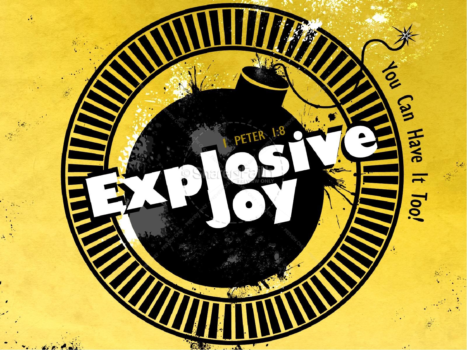 Explosive Joy PowerPoint Sermon Thumbnail 1