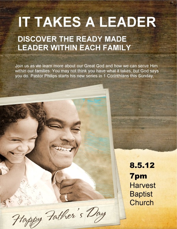 Father's Day Services Flyer
