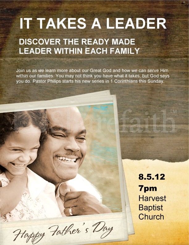 Father's Day Services Flyer Thumbnail Showcase