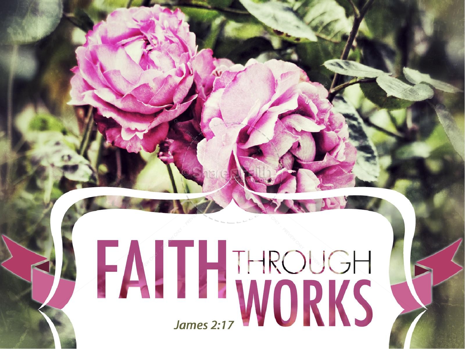 Faith and Works PowerPoint Thumbnail 1