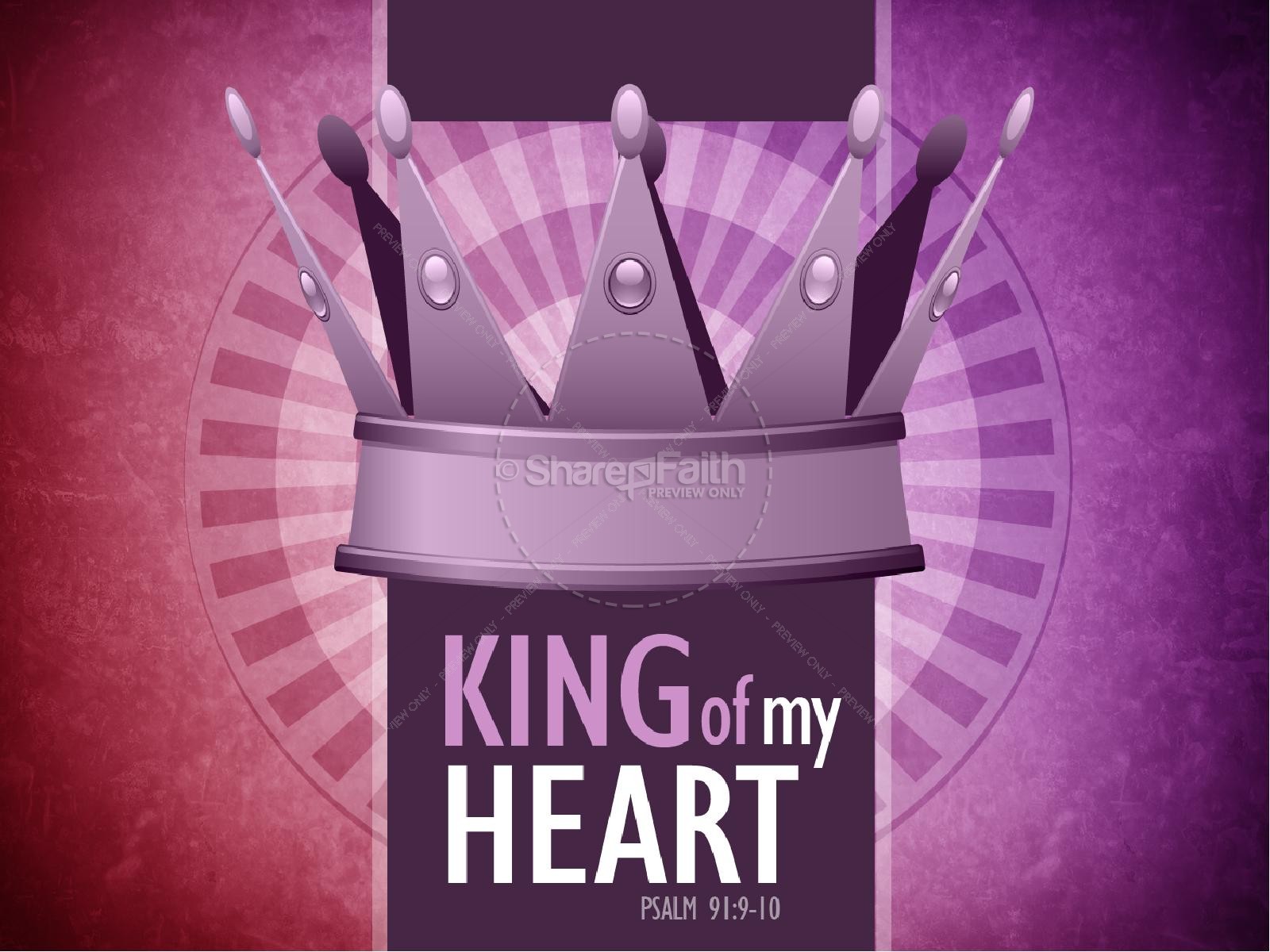 King of My Heart PowerPoint Sermon Thumbnail 1