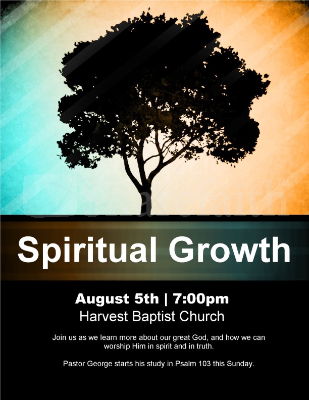 Spiritual Growth Church Flyer Thumbnail Showcase