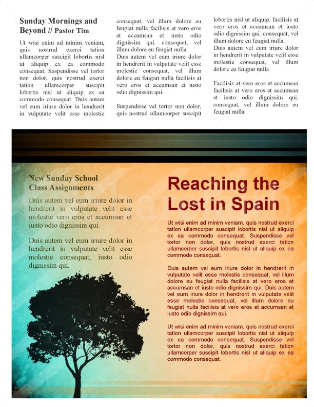 Spiritual Growth Church Newsletter Template | page 4