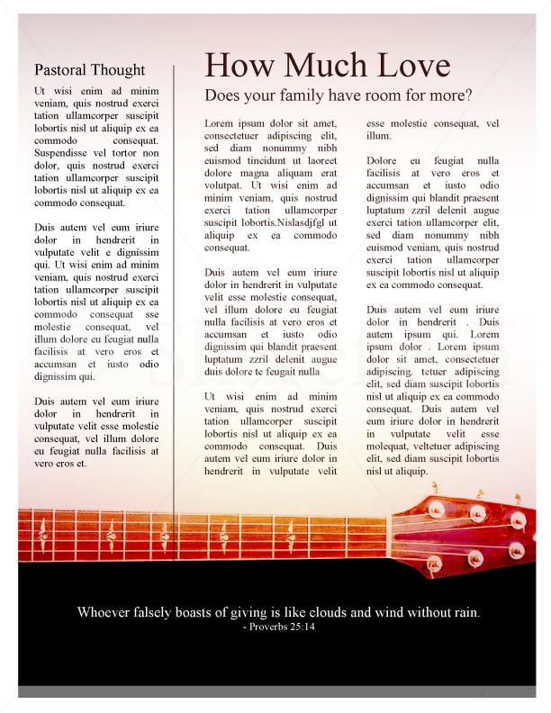 Guitar Newsletter Template | page 3